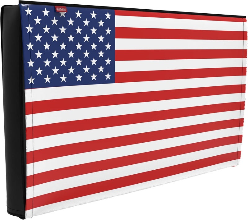 acoveritt Outdoor 86"-90" TV Set Cover,Scratch Resistant Liner Protect LED Screen Best-Compatible with Standard Mounts and Stands (American Flag ) - Image 1